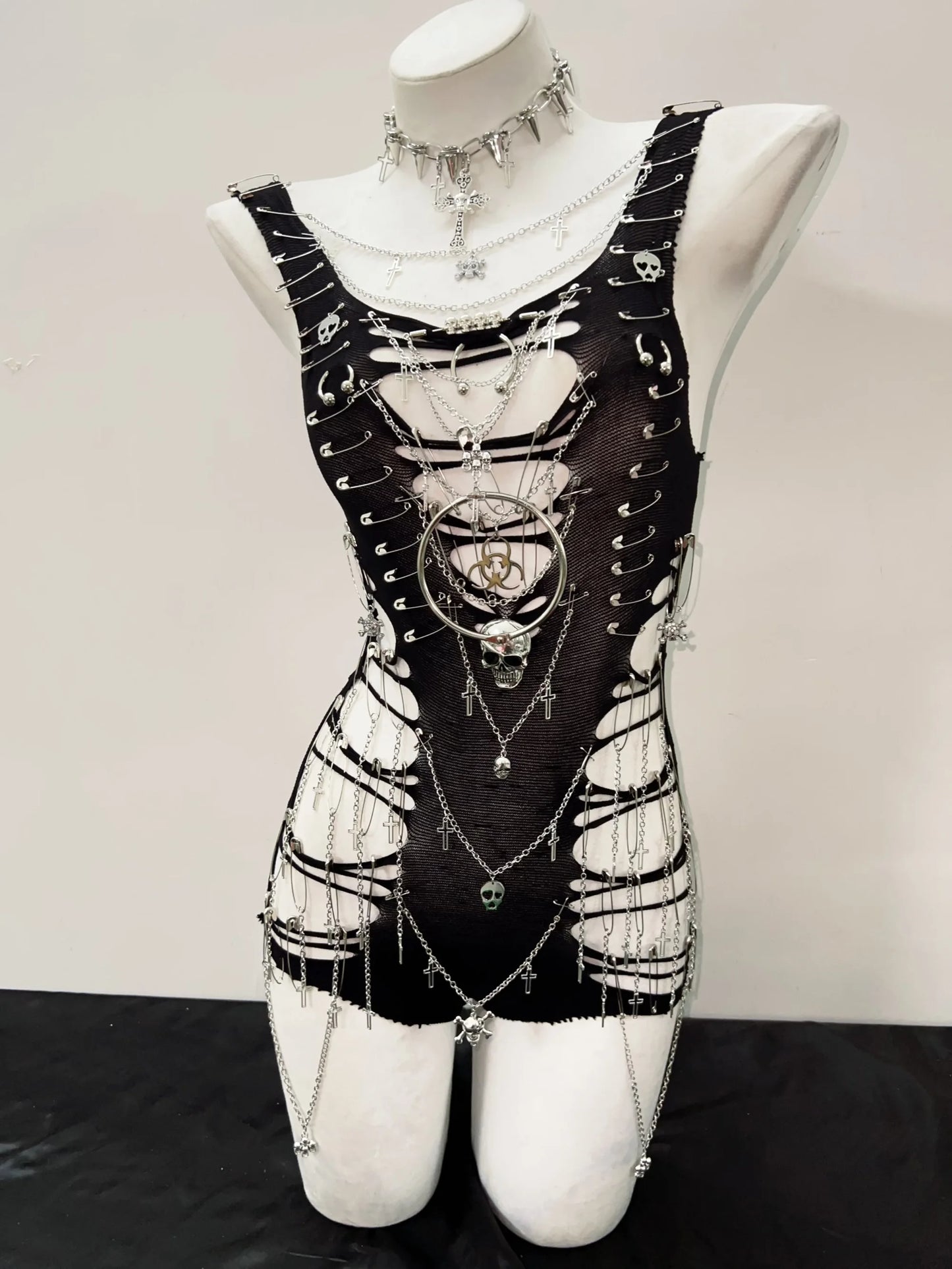 Gothic Tank Tops Punk Tops y2k fashion Cross Tops bustier top y2k crop tops gothic clothes Skull top fairy grunge y2k clothes