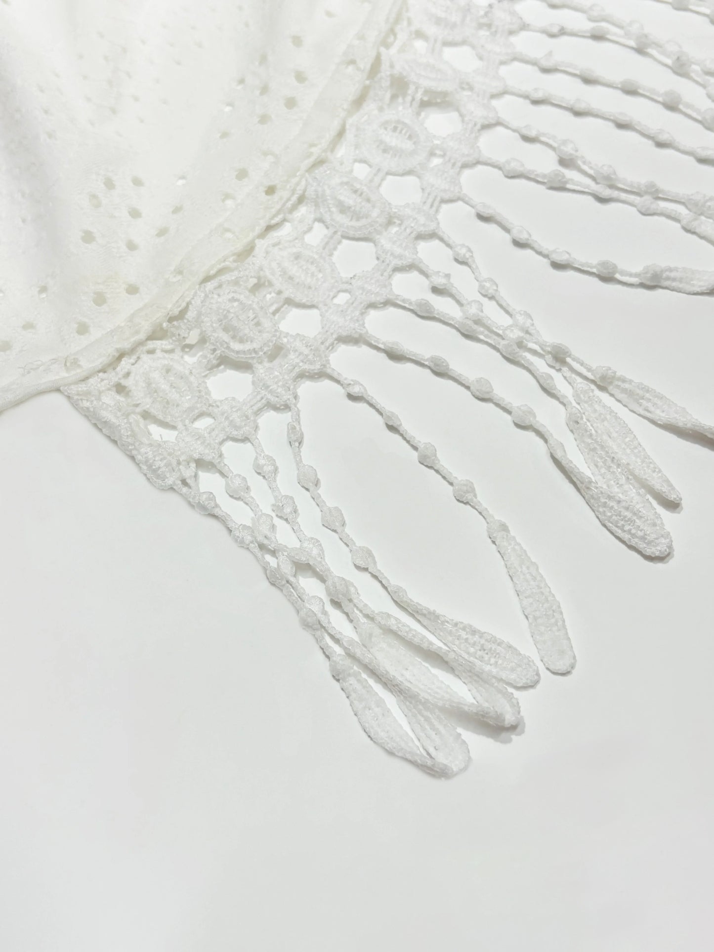 Tank Top Women Fashion Summer Sexy Halter White Lace-up Tassel Tanks Camis Women Tops Ropa De Mujer Clothes for Women 2025 Q276