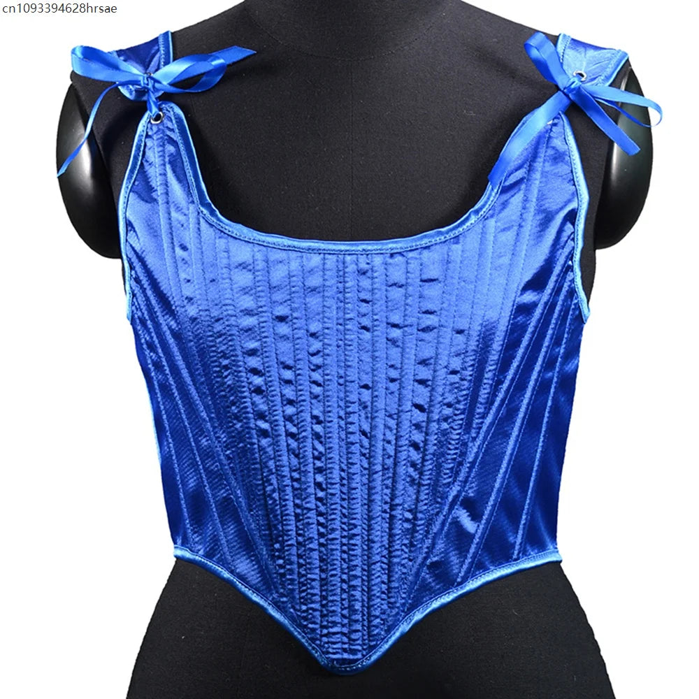 Corset Tops for Women Renaissance Boned Overbust Bustier Corset Top