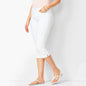 Summer Woman's Jeans Cropped Jeans Ladies Cropped Trousers Skinny Knee Length Jeans Women Elastic High Waist Mom Jeans Oversize