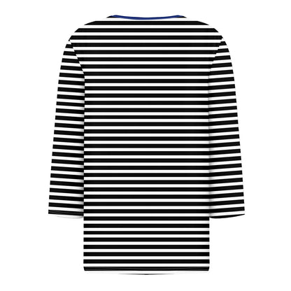 Tops For Women Women'S T Shirt Tee Print Button 3/4 Sleeve Daily Weekend Fashion Basic V Neck Regular Top Ropa De Mujer New