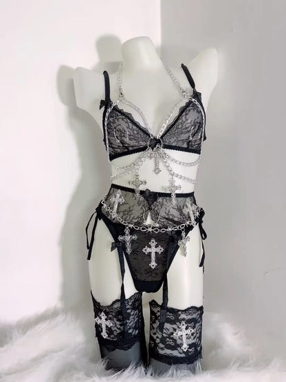 Lace Tank Tops Cross Tops LolitaTank Tops Kawaii Tank Tops Gothic Tank Tops y2k accessories harajuku fashion y2k crop top