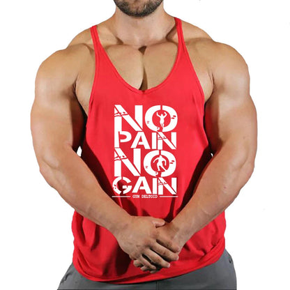Gym Clothing Mens Bodybuilding Hooded Tank Top Cotton Sleeveless Vest Sweatshirt Fitness Workout Sportswear Tops Male Suspenders