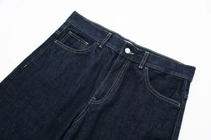 HH Women's High-Waisted Jeans Slim Trailing Trousers Rolled Leg Denim Pant Fashion Lady High Street Casual Wide-Leg Jeans