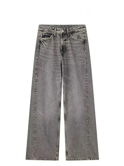 HH Jeans For Women 2023 Worn In All Seasons Denim 4 Colors Long Trousers Female Cool High Street Women's Wide Leg Pants