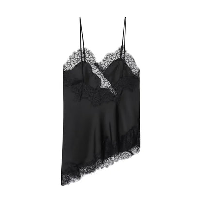 MUJER Women's Tops Black Lace Top Female Sexy Backless Tops for Women Camisole Sleeveless Tops Woman Coquette Tanks Camis Tops