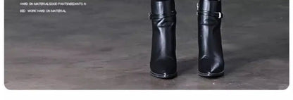 Elastic Waist Jeans Women New Fashion High-waist Stretch Pants Versatile Casual Pencil Solid-color Trousers