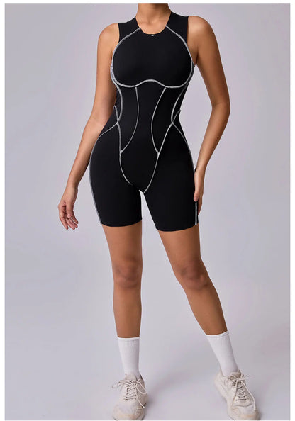 Yoga Clothes Set Workout Jumpsuits Sports Outfits Fitness Sportswear Women Tracksuit Push Up Rompers Gym Bodysuits Athletic Wear