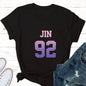 Tops for Women V(taehyung) Jungkook Fan T Shirt Women Suga Kpop Harajuku Tshirt Woman Tshirts Aesthetic Clothes