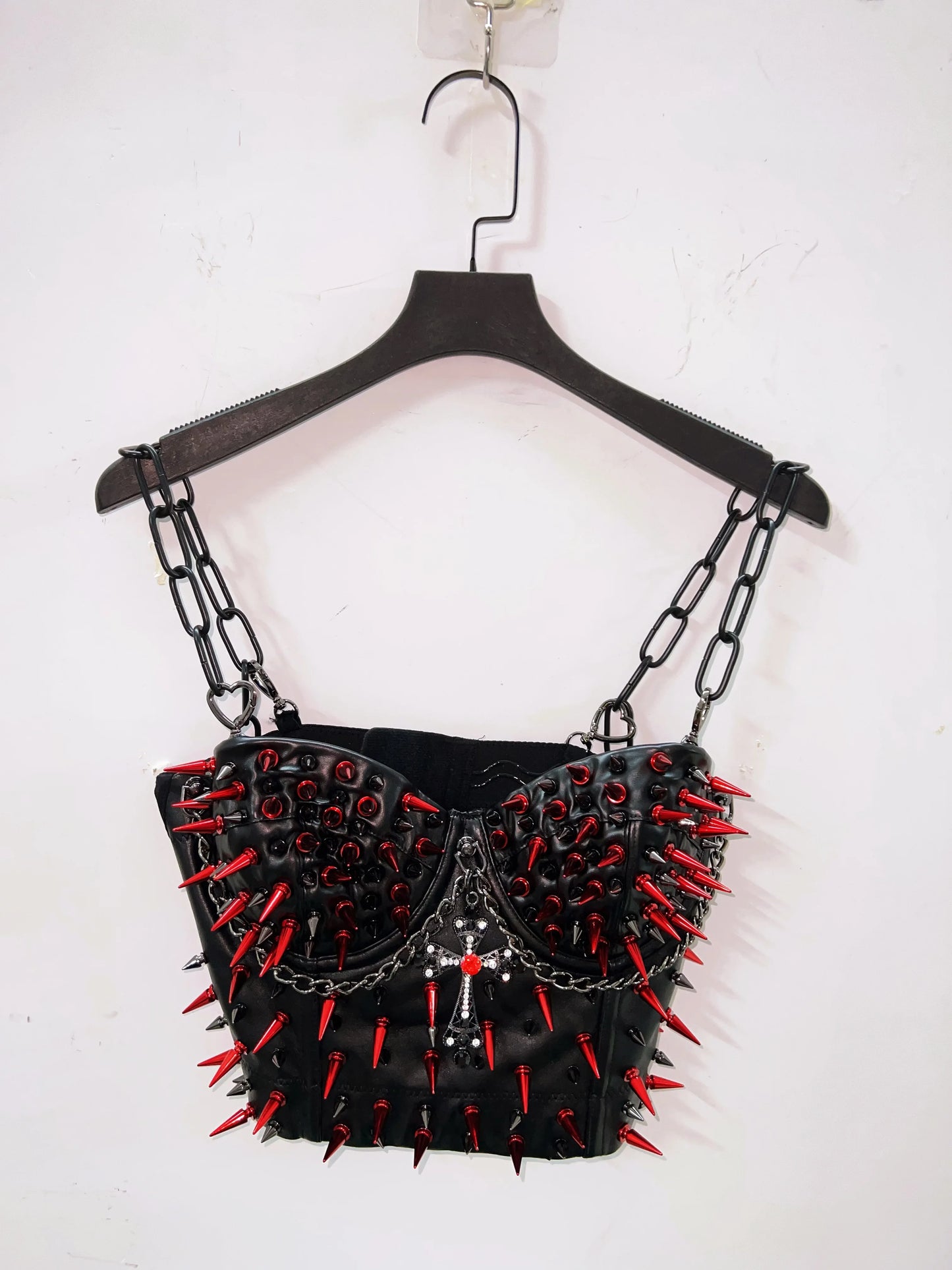 Cross Tops e girl clothes Gothic Tank Tops Punk Tank Tops  vintage tops y2k clothes y2k crop top gothic clothesRivets Tank Tops