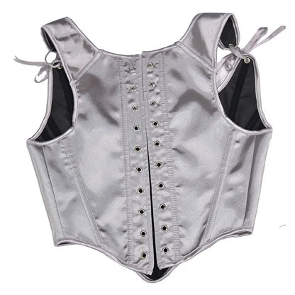 Corset Tops for Women Renaissance Boned Overbust Bustier Corset Top