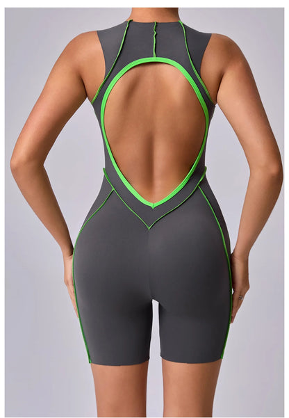 Yoga Clothes Set Workout Jumpsuits Sports Outfits Fitness Sportswear Women Tracksuit Push Up Rompers Gym Bodysuits Athletic Wear