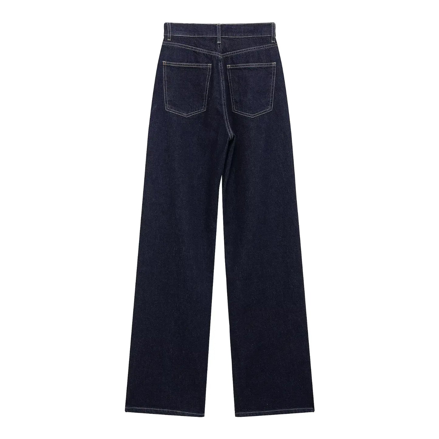 Willshela Women Jeans Denim Pant High Waist Female Chic Lady Casual Basic Mujer Straight Trousers