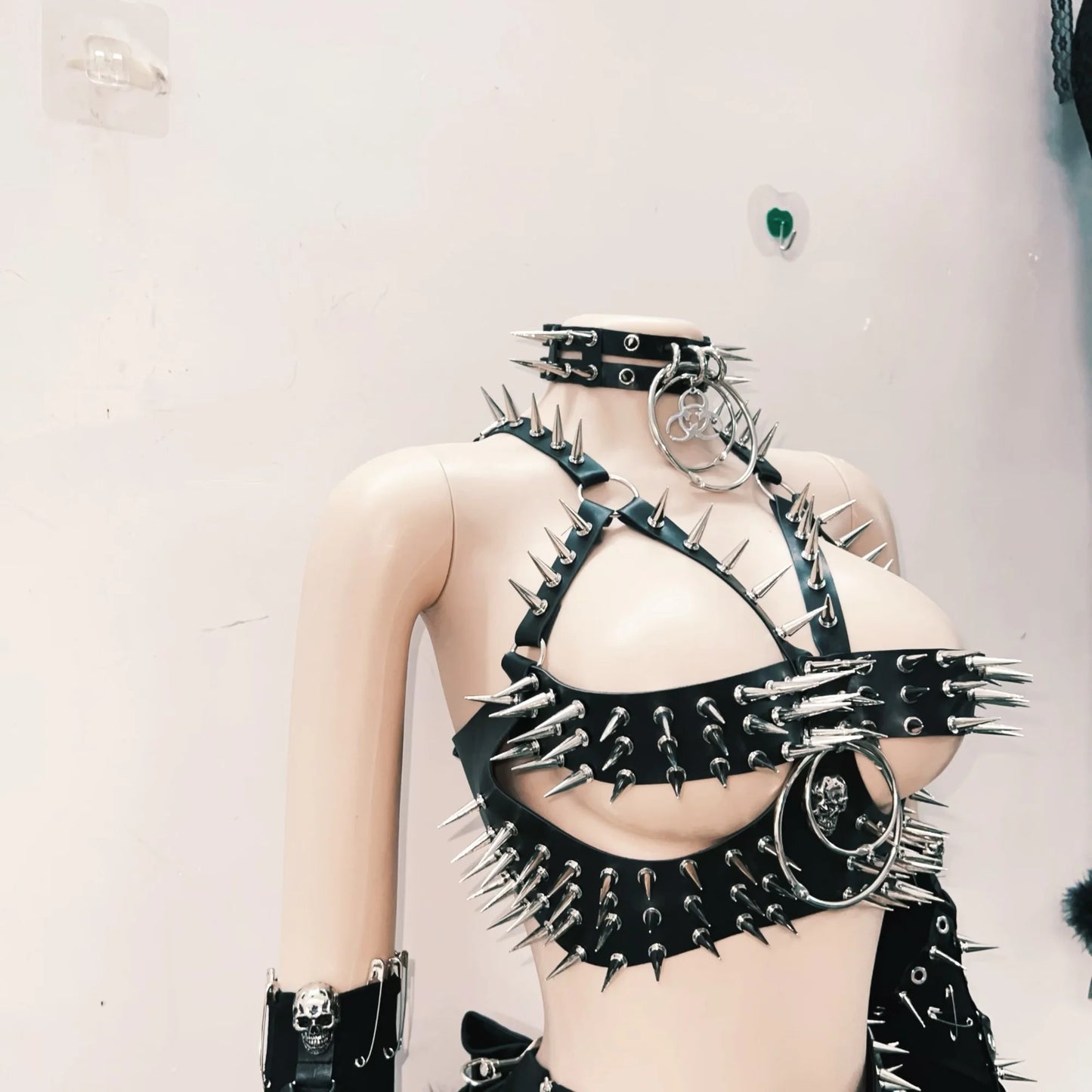 Skull top vintage tops Gothic Tank Tops Punk  Tops y2k clothes y2k crop top gothic clothes y2k top harajuku Tank Tops rivet Tops