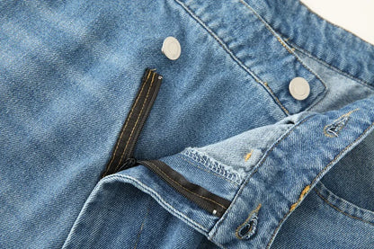 MUJER 2025 Women's Jeans Blue Baggy Jeans for Women High Waist Mom Jeans Woman Wide Leg Denim Pants Woman Jeans Summer Trousers