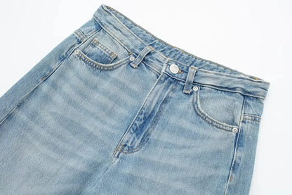 HH Jeans For Women 2023 Worn In All Seasons Denim 4 Colors Long Trousers Female Cool High Street Women's Wide Leg Pants