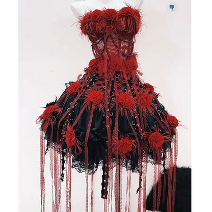 LolitaTank Tops Kawaii Tank Tops Gothic Tank Tops  vintage tops Lace Tank Tops fairy grunge halter topy2k clothes y2k crop top