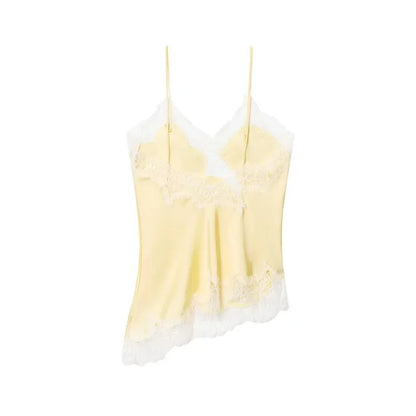 MUJER Women's Tops Black Lace Top Female Sexy Backless Tops for Women Camisole Sleeveless Tops Woman Coquette Tanks Camis Tops