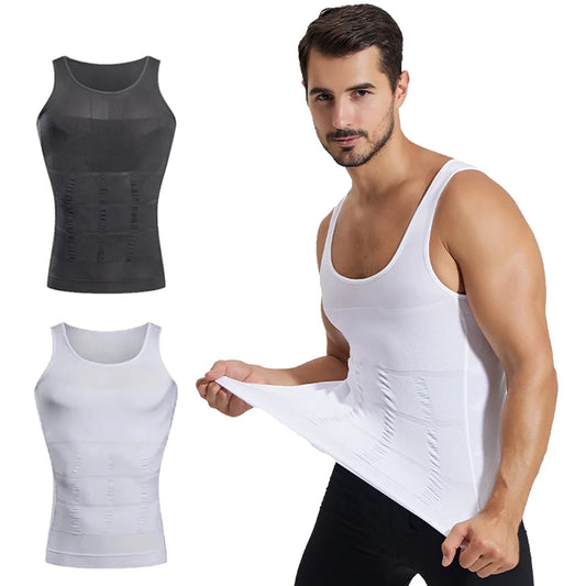 Mens Compression Sleeveless Jersey Fitness Clothes Training Shirts Gym Tank Tops Running Sports Skinny Vest Tight T-Shirt