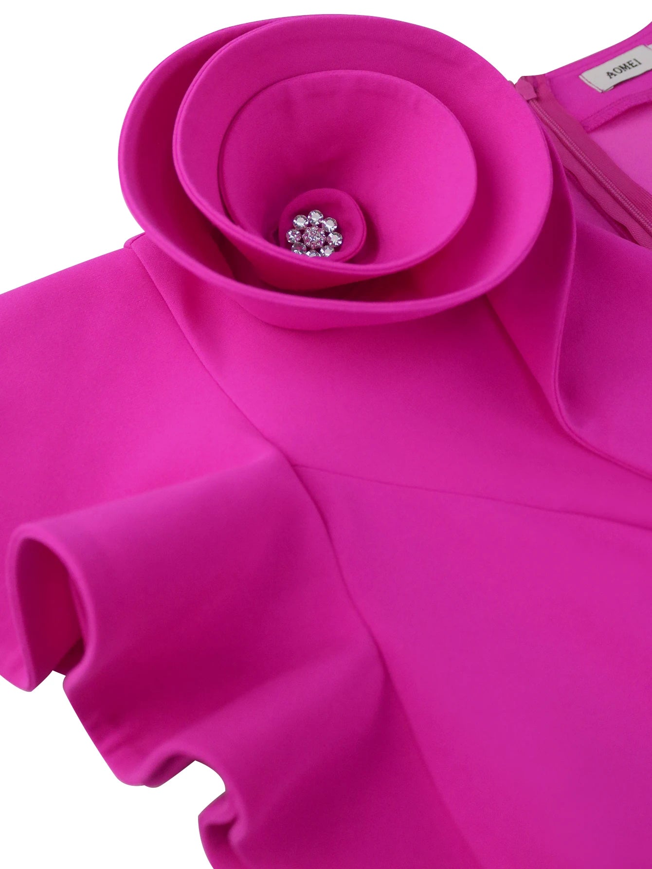 Stylish Plus Size Dresses with Ruffles Front V Neck and Thigh High Slit Perfect for Evening Events Cocktail Parties and Weddings