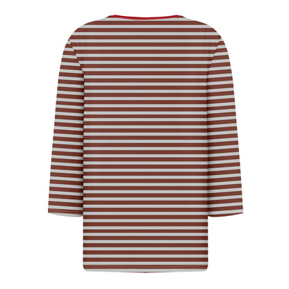 Tops For Women Women'S T Shirt Tee Print Button 3/4 Sleeve Daily Weekend Fashion Basic V Neck Regular Top Ropa De Mujer New