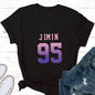 Tops for Women V(taehyung) Jungkook Fan T Shirt Women Suga Kpop Harajuku Tshirt Woman Tshirts Aesthetic Clothes