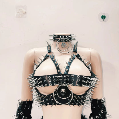 Skull top vintage tops Gothic Tank Tops Punk  Tops y2k clothes y2k crop top gothic clothes y2k top harajuku Tank Tops rivet Tops