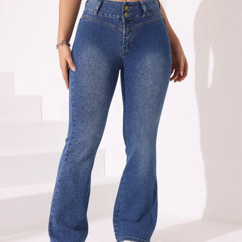 Women's Jeans Pants for Woman Shoujo Girl Style Y2k Baggy Jeans Ladies Harajuku Fashion Coquette Jean Clothing Flared Denim Pant