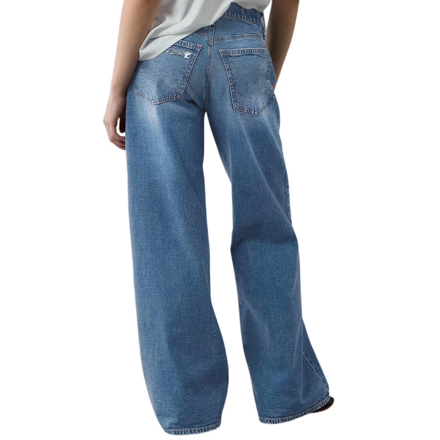 High Waist Straight Leg Jeans for Women New Style Cross-Border High Waist Slim Fit Long Jeans Trendy Women's Denim Pants