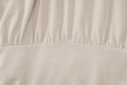 Fashion Off Shoulder Sheer Mini Dress Outfits For Women Hot Sexy Long Sleeve Ruched Party Dresses Bodycon Solid Color Robe Femme