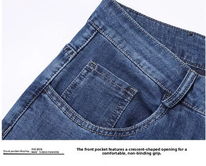 Men's New Fashion Business Jeans for Autumn and Winter  Classic Style Casual Stretch Slim Jeans  Men's Brand Jeans Jeans Pants
