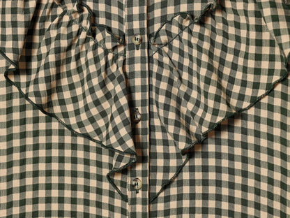 Women Blouses Tops Spring New Fashion Plaid Layered Elegant Women's Shirts Tops Chic Street Single-breasted Tops