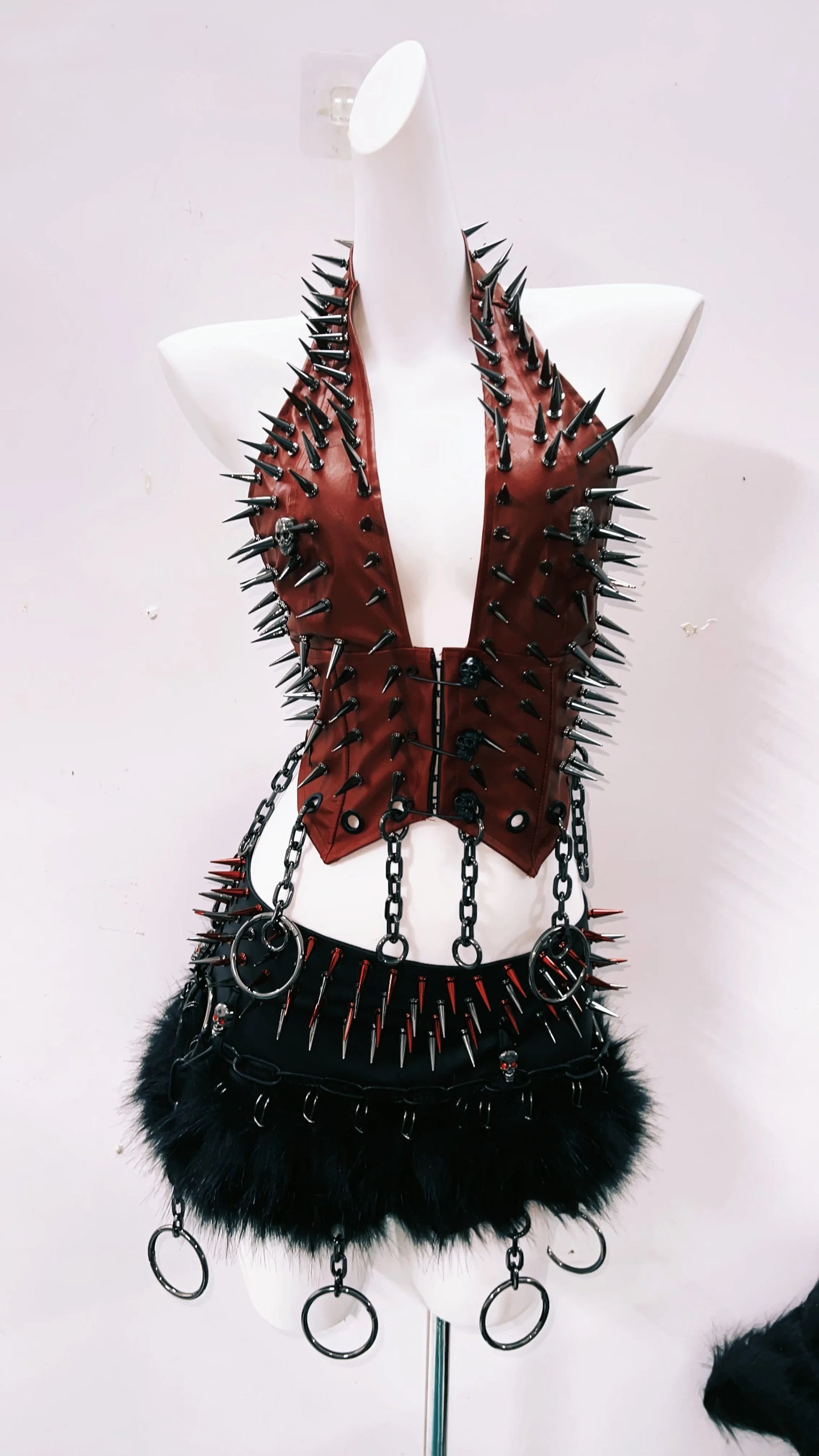 Gothic Tank Tops Punk Tank Tops halter topy2k clothes y2k crop top gothic clothes y2k top rivetTank Tops Skull top vintage tops