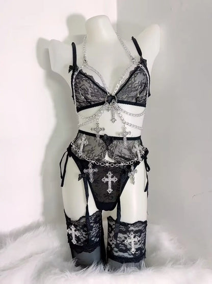 Lace Tank Tops Cross Tops LolitaTank Tops Kawaii Tank Tops Gothic Tank Tops y2k accessories harajuku fashion y2k crop top