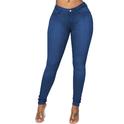 Skinny Jeans Women Pencil Pants Super Stretch Denim Sexy Slim Women Fashion Fashion Waist Retro Commuter