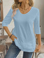 Crew Neck Chic Casual Womens Top