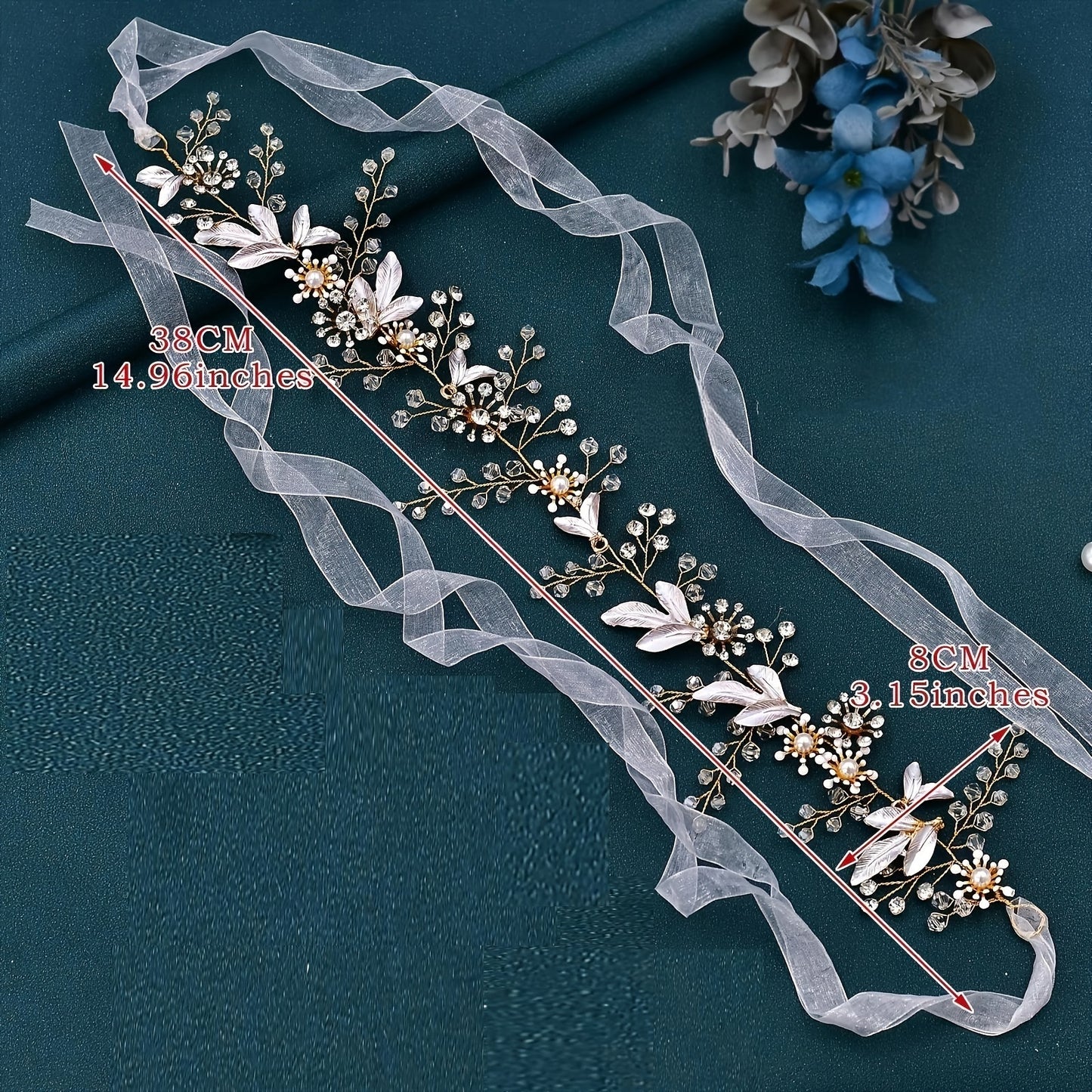 Golden Leaf Rhinestone Flower Belts Sash Elegant Lace Up Waistband Bridal Belt French Style Wedding Dress Belt Women