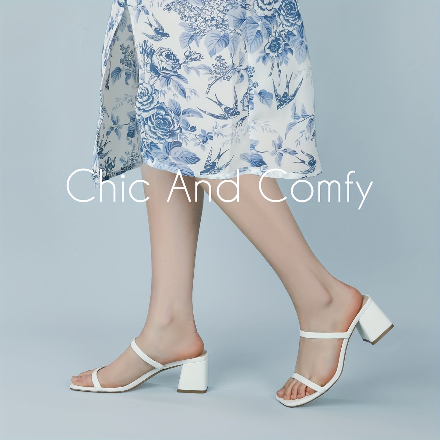 Square Toe Heeled Sandals For Women, Women's Low Block Heels Sandals, Ankle Strap Chunky Heels For Party Wedding Dress Shoes