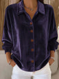 Womens Multi-Color Velvet Cardigan With Long Sleeves For Casual Wear